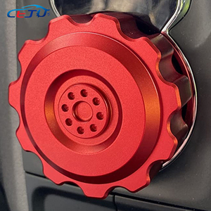 Accessoires d'intérieur de voiture Pommeau de levier de vitesse rouge pour Dodge Ram <span class=keywords><strong>JGR</strong></span> 1500 2013 -- 2018 - Product Image 6