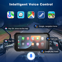 Nueva Pantalla Android de 6 Pulgadas para Motocicleta, Resistente al Agua IP67, Actualización OTA, 8 Núcleos, GPS, BT, WIFI, 4G, DVR, TPMS, Navegación, Android Auto, CarPlay