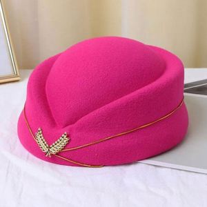Accessoires de mode en gros : Chapeau Fedora décontracté uni pour hôtesse de l'air, style aviateur vieilli, idéal pour le quotidien - Product Image 5