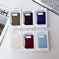 Étui en silicone liquide antichoc pour iPhone Duo, protection d'écran en verre trempé, coque magnétique pour iPhone 18 Fold, bordeaux