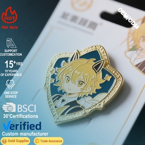 Fabricant de badges en émail personnalisés sur le thème de l'anime et du <span class=keywords><strong>manga</strong></span>, badges en métal avec logo personnalisé - Product Image 1
