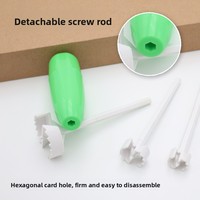 4-In-1 Efficiënte Plastic Fruit Corer Tool Set Groentevlees Vuller Spiralisator Kern Gat Digger Met Vervangbare Kop