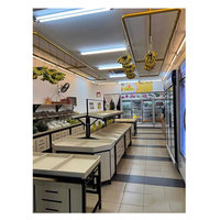 Maatwerk Fruit Display Tafel Groentewinkel Ontwerp Duurzame Houten Supermarkt Plank