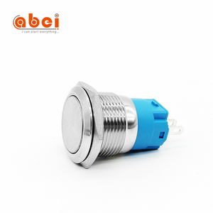 Zte ABEI — interrupteur plate en Nickel plaqué, bouton-poussoir imperméable, à verrouillage automatique, bouton-poussoir momentané, pour voiture, bateau, 19mm - Product Image 3