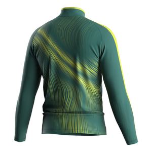 T-shirt de sport à séchage rapide pour homme, imprimé, pour le fitness, la course à pied, le cricket, avec design de maillot de cricket et capuche à quart de zip - Product Image 2