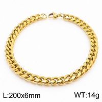 Nuevo Diseño, Fabricante Chino, Pulseras de Acero Inoxidable Estilo Hiphop Miami Cubano para Hombre y Mujer