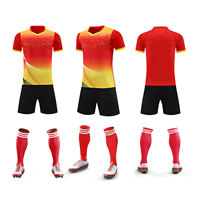 Ensembles de survêtements de football personnalisés pour adultes, uniformes à séchage rapide pour hommes, vente en gros de maillots du FC Barcelone personnalisés