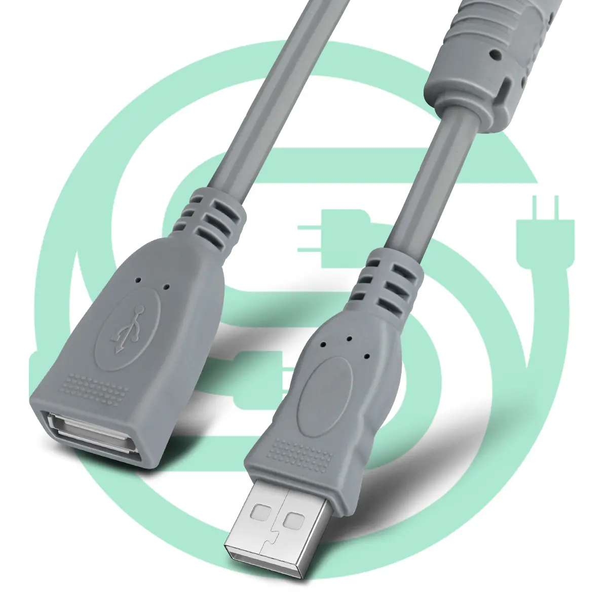 Fast Charging Sync 1.5M 3M OEM Usb A Male To A Female Data Transfer Cord Usb 2.0 Extension Cable Usb Extension