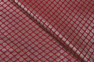 Tela de Brocado de Poliéster Elegante, Brillante, Ecológica, Transpirable y Ligera con Diseño de Flores Abstractas para Confección de Vestidos Étnicos para Niñas - Product Image 3