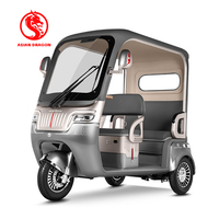 Tricycle Électrique Urbain Rétro ASIAN DRAGON 1000W 60V avec Toit, Scooter Électrique 3 Vitesses, Siège en Cuir, Longue Autonomie, Véhicule de Loisirs Urbain