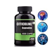 Ausreson Citicoline Sodium Meilleur Prix 1000 mg Capsules Stimulants Cognitifs Suppléments Vitamines Capsules de Citicoline pour la Santé Cérébrale