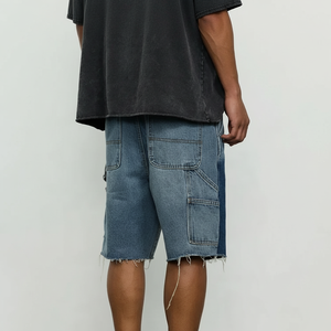 2025 <b>Men</b> Fashion Stretch Causal <b>Short</b> <b>Jeans</b> Denim <b>Shorts</b> Denim Swear <b>Men's</b> <b>Shorts</b> Canvas Fabric High Street - Product Image 1