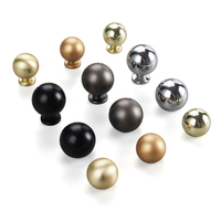 Oukali Boutons de meubles en alliage de zinc couleur cuivre brossé moderne Poignées de conception de bouton attrayant