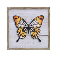 Plaque murale Vintage en bois à motif papillon, décoration de maison en bois, panneau d'art mural, pour chambre à coucher, salon, rustique de ferme
