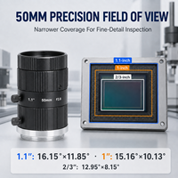 50 mm 25 MP Fa5028-25M Professionelles Bildverarbeitungsobjektiv 1,1 Zoll C-Mount Präzisions-Dimensionsmessung Halbleiteranalyse