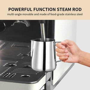 Cafetera Espresso XEOLEO 20Bar calderas dobles bombas duales máquina de café italiana máquina de café automática con molinillo - Product Image 6