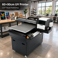 Impresora UV 6090 de Venta Caliente 2026 con 3 Cabezales Epson I3200 y Posicionamiento Visual Inteligente CCD, Impresora UV de Cama Plana para Acrílico, Madera, Vidrio y Metal