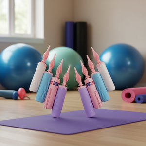 Hilabao Hand Air Pump For <b>Exercise</b> <b>Balls</b> Portable Fitness <b>Accessory</b> PP Material 4 Colors Set - Product Image 2