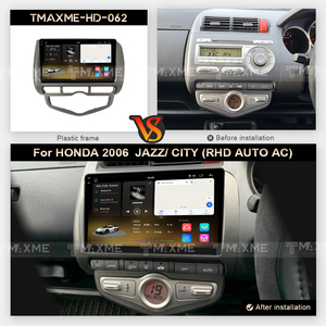 Pantalla táctil de vídeo de coche 2Din de 9 "de alta calidad para Honda 2006 Jazz/City (RHD AUTO AC) reproductor Multimedia Bluetooth Carplay Audio - Product Image 2
