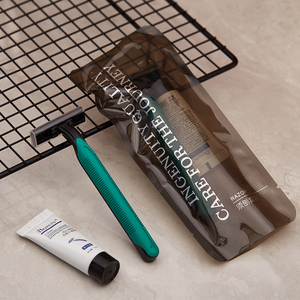 Kit de salle de bain jetable pour hôtel, gîte, maison d'hôtes et spa, rasoir en acier inoxydable, exfoliant à injection de colle, modèle JDCQ-033, AUTRE - Product Image 2