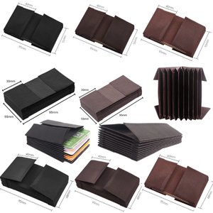 9.5*5.5cm RFID 9 Card fisarmonica Slot inserto Mix 2 colori Slot per fisarmonica 55mm orizzontale per portafoglio pagina interna modello organo - Product Image 5