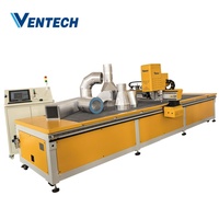 Machine de découpe et de rainurage automatique de panneaux de conduits pré-isolés Ventech CNC pour conduits d'air HVAC en mousse phénolique PIR PU