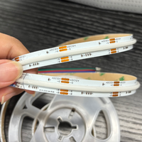 Bande LED COB RGB 810 LED/m 12V 14W/M, CRI élevé Ra90, ruban lumineux flexible, PCB 10MM découpable pour salle de jeu, rétroéclairage TV