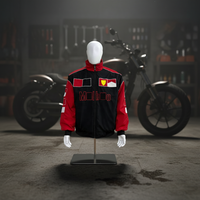 ZXPFSL Blouson de course vintage personnalisé pour hommes, style streetwear décontracté, broderie sur le devant, pour l'hiver, F1, moto, motocross
