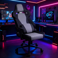 Chaise de jeu ergonomique pivotante en cuir PU moderne de haute qualité et confortable avec mécanisme d'inclinaison réglable en hauteur – Vente en gros