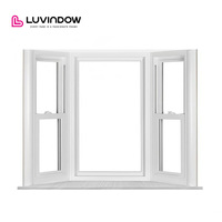 Fenêtre à cadre en bois insonorisée Windows New York, cadre en aluminium haut de gamme, fenêtre en bois recouvert d'aluminium, baie vitrée