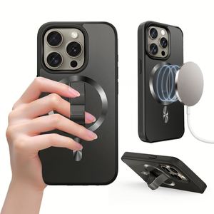 เคสใสแม่เหล็กกันกระแทกสุดหรูเคสมือถือสำหรับ iPhone 15 14 PRO MAX ที่วางชาร์จไร้สายแบบแม่เหล็ก - Product Image 1