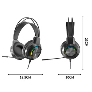 Custom Wired Gaming Headset, Over-Ear 3.5mm Earphone with Mic for PC Laptop, Factory OEM - Product Image 5
