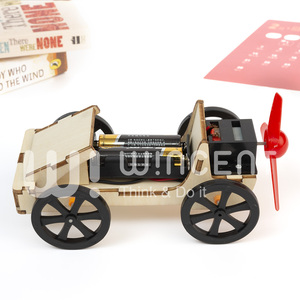 Fabricante de Juguetes Educativos STEM para Niños, Coche de Carreras de Impulso por Viento, Kits de Experimentos Científicos DIY - Product Image 2