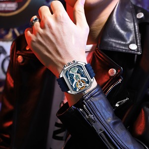 Reloj POEDAGAR E106 para Hombre, con Fecha, Semana, Luminoso, LED, Correa de Silicona, Electrónico, Doble Hora, Reloj de Cuarzo de Moda - Product Image 5
