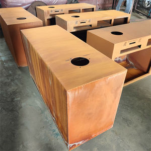 Barbecue de luxe moderne de style coréen en acier Corten de grande taille avec <span class=keywords><strong>plancha</strong></span> pour la cuisson en extérieur - Product Image 3