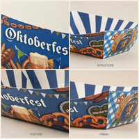 Barquette jetable en papier kraft pour aliments, emballage pour snacks, plats de rue, à emporter, en forme de bateau pour frites