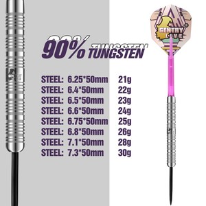 Juego de Dardos de Tungsteno de Calidad de Marca Gentry Live, Tipo Acero de Cuento de Hadas - Product Image 4