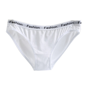 Logo personalizzato di alta qualità 95% delle donne del <span class=keywords><strong>cotone</strong></span> di colore bianco ragazze in bikini mutandine - Product Image 6