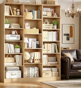 Bibliothèque en bois à 6 niveaux, grande, 74"H <span class=keywords><strong>x</strong></span> 59"W - Product Image 1