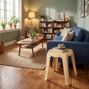 Traditional Lightweight PP <b>Plastic</b> Coffee <b>Table</b> Durable Stackable Design Waterproof Eco-Friendly Indoor <b>Outdoor</b> Use for Living - Product Image 3