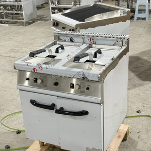 <span class=keywords><strong>Friteuse</strong></span> automatique à <span class=keywords><strong>gaz</strong></span> à double cuve verticale en acier inoxydable de grande capacité <span class=keywords><strong>20</strong></span> <span class=keywords><strong>litres</strong></span>*2 avec armoire à Guangzhou - Product Image 3