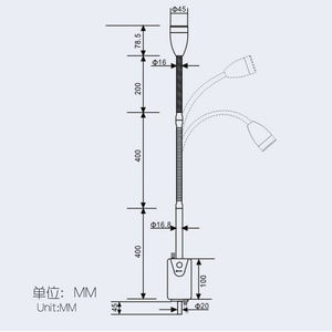 Lámpara de Examen LED Móvil, Portátil y Duradera de MT Medical Devices, Adecuada para Exámenes en Clínicas y Hospitales - Product Image 2