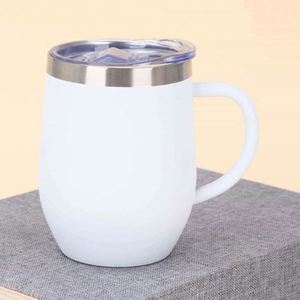 Taza de Café Simple de Acero Inoxidable 304, Termo Portátil para Auto, Regalo de Oficina, Taza para Dos Bebidas - Product Image 5