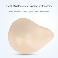 Prothèse mammaire ovale en silicone OEM/ODM XINXINMEI, pièce unique, pour mastectomie, bonnets A/B à F, 5 options de poids, teinte chair naturelle