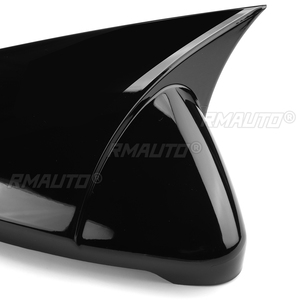 Paire de coques de rétroviseurs extérieurs à fixation directe gauche et droite pour VW Golf Mk7 Mk7.5 GTI GTD R 2014-2019 Noir brillant - Product Image 3