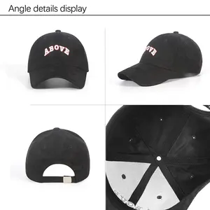 Unisex Werbung hohe Qualität 6 Paneele individuell bestickt buchstabe Baseballmütze Logo für Herren und Damen Großhandel Golfmützen