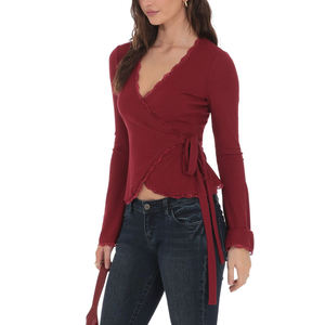 เสื้อครอปผ้าลูกไม้คุณภาพสูงแบบสั่งตัดทันสมัยสำหรับผู้หญิง - Product Image 2