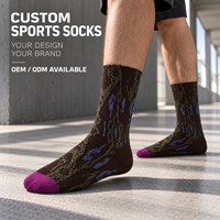 Chaussettes de sport personnalisées OEM pour adultes – Polyester/Nylon/Coton/Fibre de bambou/Laine, résistantes aux bouloches, respirantes et à séchage rapide