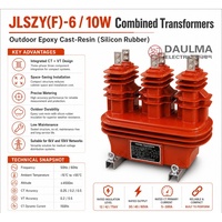 Transformateur combiné CT/VT 10 kV JLSZY(F)-6.10W 200/5A Classe 0.2S pour boîtier de mesure extérieur – Achat industriel B2B