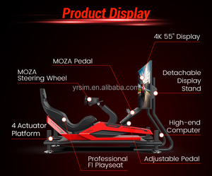Cabina de Simulación de Carreras de Coches RenixSim para Parque de Entretenimiento Comercial con Respuesta en Tiempo Real, Plug & Play, Movimiento Completo 4 Dof para Carreras de F1 - Product Image 6